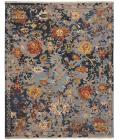 Feizy Leylan Vintage Floral & Botanical, Blue/Orange/Red, 2'-6" x 10' Runner