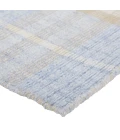 Feizy Jemma Rustic Plaid, Blue/Brown/Ivory, 2'-6" x 8' Runner