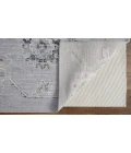 Feizy Macklaine Transitional Metallic Rug,Silver Gray/Ivory, 10ft x 13ft-2in Area Rug
