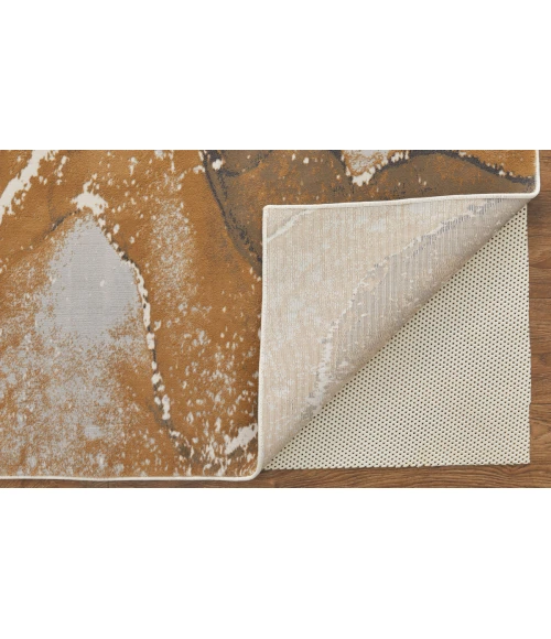 Feizy Clio Industrial Abstract, Gray/Brown, 12' x 15' Area Rug