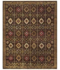 Feizy Ashi Vintage Diamond, Brown/Tan/Red, 2' x 3' Accent Rug