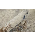Feizy Clio Bohemian & Eclectic Abstract, Ivory/Blue/Brown, 9' x 12' Area Rug