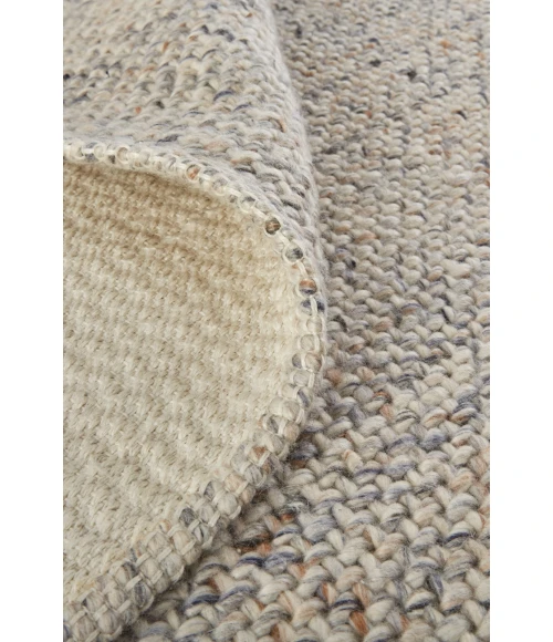 Feizy Naples Space Dyed In/Outdoor Flatweave, Warm Gray/Tan, 2ft x 3ft Area Rug