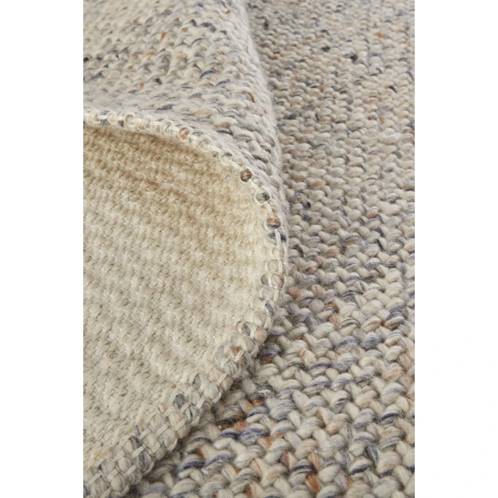 Feizy Naples Space Dyed In/Outdoor Flatweave, Warm Gray/Tan, 8ft x 10ft Area Rug