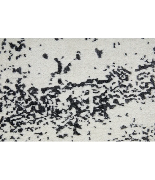 Feizy Coda Industrial Abstract, Black/White, 2' x 3' Accent Rug
