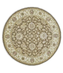 Feizy Drake 6049F BROWN/BEIGE Area Rug 8 ft. X 8 ft. Round
