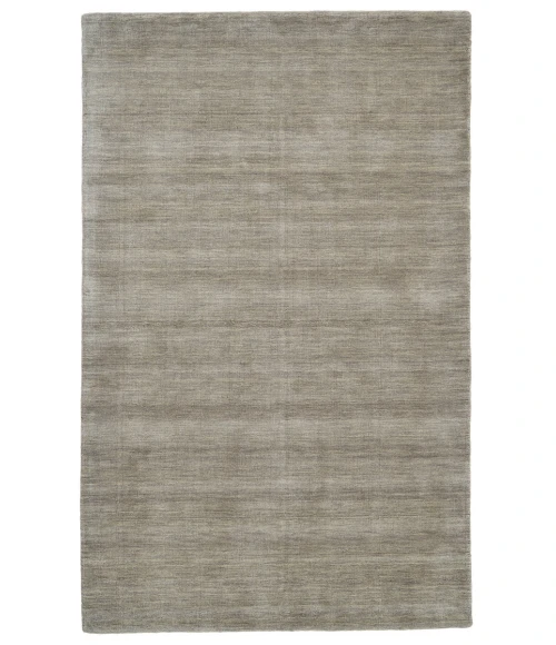 Feizy Luna Casual Solid, Gray/Ivory, 9'-6" x 13'-6" Area Rug