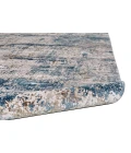 Feizy Cadiz Industrial Abstract, Ivory/Tan/Blue, 9'-9" x 13'-2" Area Rug