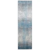 Feizy Cadiz 39FWF BLUE/GRAY Area Rug 3 ft. 1 in. X 10 ft. Runner