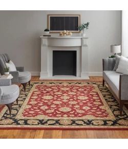 Feizy Wagner 8942F RED/BLACK Area Rug 5 ft. X 8 ft. Rectangle