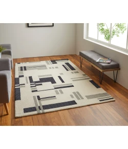 Feizy Maguire 8903F IVORY/BLACK Area Rug 9 ft. X 12 ft. Rectangle
