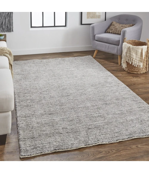Feizy Delino Gray/Black 8886701F 2ft. x 3ft. Rect. Rug