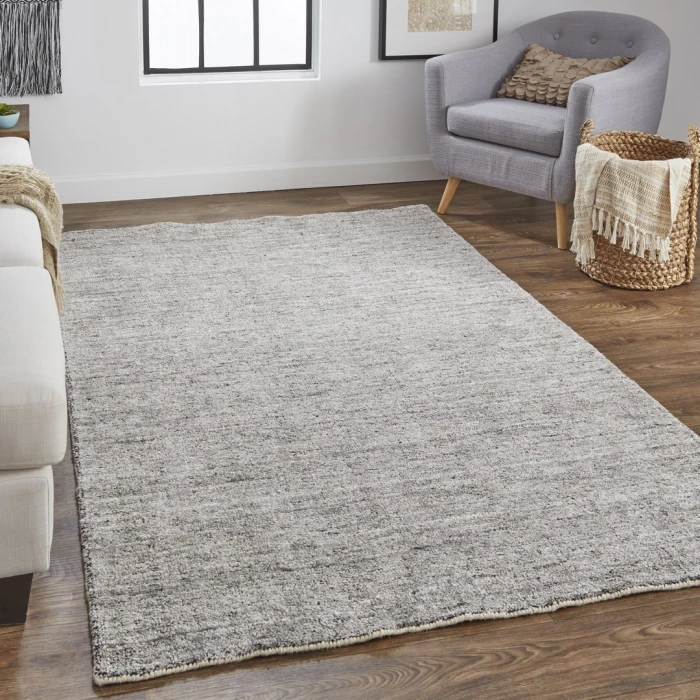 Feizy Delino Gray/Black 8886701F 2ft. x 3ft. Rect. Rug