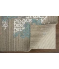 Elias Area Rug Feizy Elias Over Tufted Space Dyed Rug, Coral Pink/Blue/Taupe, 10ft x 14ft, Area Rug