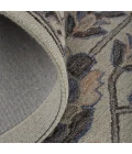 Feizy Fallon Rustic Farmhouse Rug, Light Gray/Cornflower Blue, 5ft x 8ft