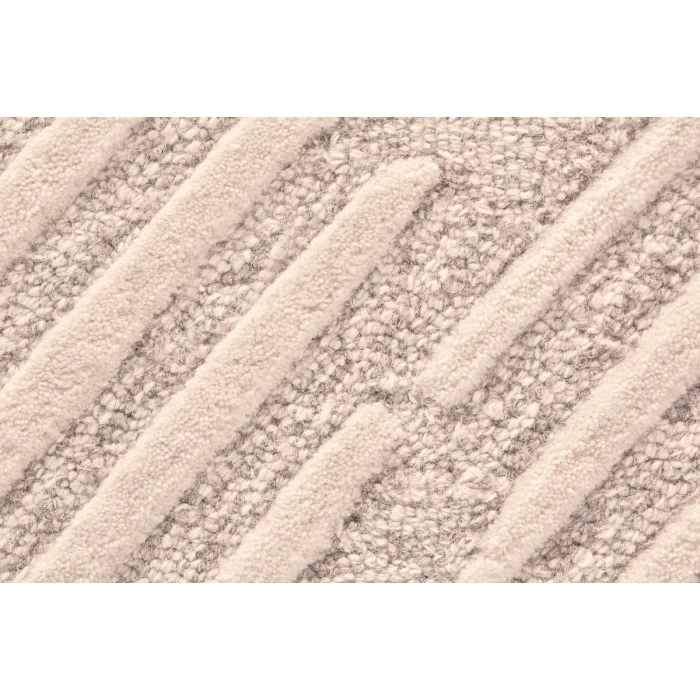Feizy Enzo Farmhouse Geometric, Tan/Ivory, 12' x 15' Area Rug