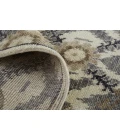 Feizy Beall Luxury Wool Rug, Ornamental Ikat, Beige, 2ft x 3ft Accent Rug