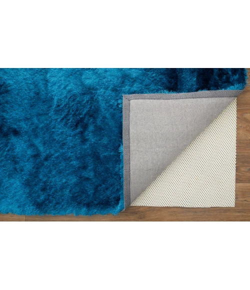 Feizy Indochine Luxury & Glam Solid, Blue/Green, 8' x 8' Round Rug