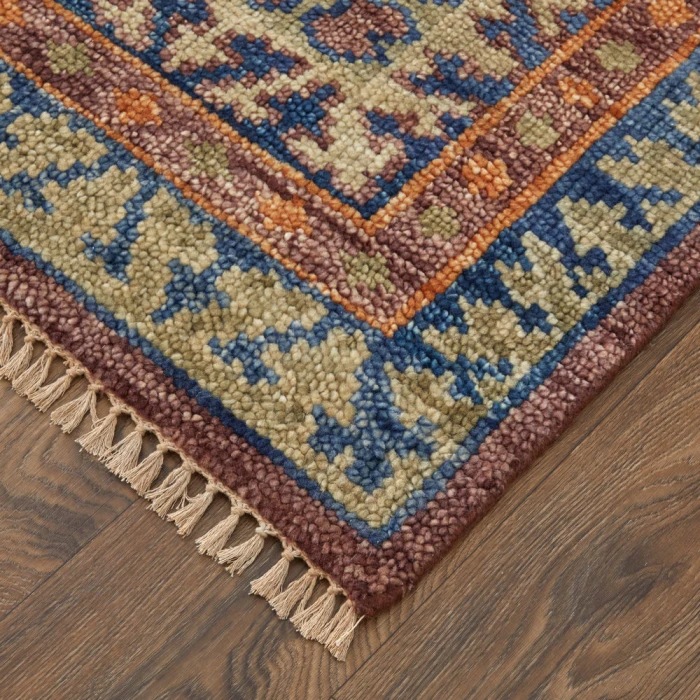 Feizy Fillmore Bohemian & Eclectic Geometric, Red/Green/Blue, 10' x 14' Area Rug