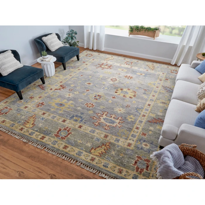 Feizy Fillmore LIGHT GRAY FIL6954F 5 ft. X 8 ft. Rectangle Rug