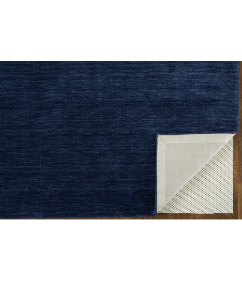 Feizy Luna Casual Solid, Blue, 9'-6" x 13'-6" Area Rug