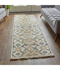 Feizy Beall Luxury Wool Rug, Ornamental Ikat, Beige, 2ft - 6in x 8ft, Runner