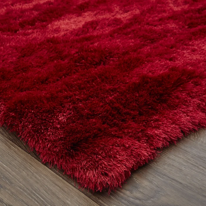 Feizy Indochine Luxury & Glam Solid, Red/Purple, 10' x 10' Round Rug