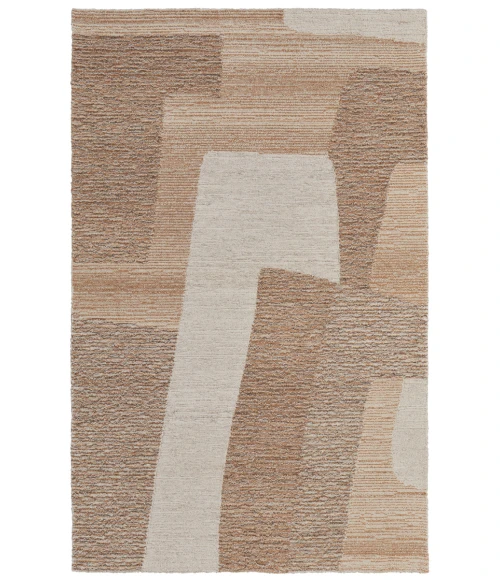 Feizy Pollock Casual Abstract, Brown/Tan/Ivory, 5' x 8' Area Rug