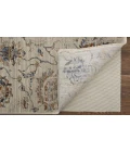 Feizy Kaia Casual Floral & Botanical, Ivory/Orange/Blue, 3' x 5' Accent Rug