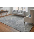 Feizy Eastfield Casual Abstract, Gray, 8' x 8' Round Rug