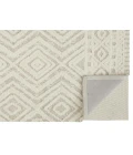 Feizy Anica Moroccan Wool Rug w/Diamonds, Ivory/Natural Tan, 2ft x 3ft Accent Rug