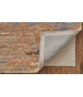 Feizy Everley Abstract Tufted Wool Rug, Warm Beige/Blue, 9' x 12' Area Rug