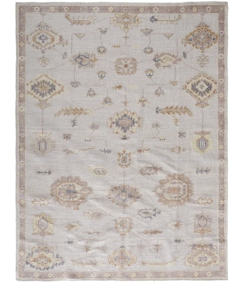 Feizy Wendover Eco-Friendly PET Oushak Rug, Warm Gray/Tan, 2ft x 3ft Area Rug