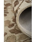Feizy Bella Casual Floral & Botanical, Ivory/Taupe/Brown, 9' x 12' Area Rug