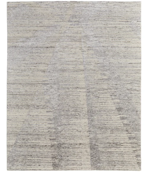 Feizy Brighton Casual Abstract, Ivory/Taupe/Silver, 11'-6" x 15' Area Rug