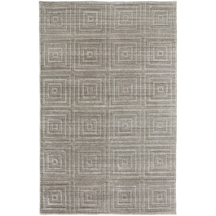 Feizy Redford Minimal Viscose Rug, Beige/Gray, 9' x 12' Area Rug