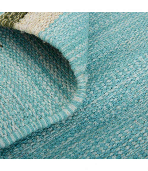 Feizy Dharma Southwestern, Blue/Green/Tan, 8' x 10' Area Rug