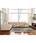 Feizy Manoa Mid-Century Modern Geometric, Taupe/Ivory/Tan, 9'-6" x 13'-6" Area Rug