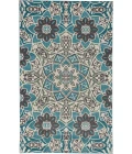 Feizy Harlow Mid-Century Modern Abstract, Blue/Ivory/Black, 10' x 13'-2" Area Rug