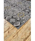 Feizy Bleecker Bohemian & Eclectic Damask, Ivory/Gray/Yellow, 10' x 13'-2" Area Rug