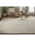 Feizy Fenner Taupe/Ivory T10T8003 2ft.6in. x 8ft. Rect. Rug