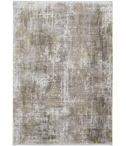 Feizy Cadiz 39FXF GREEN GRAY Area Rug 3 ft. 1 in. X 10 ft. Runner