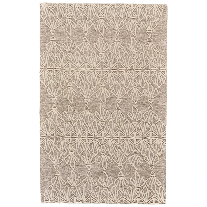 Feizy Enzo Global Geometric, Tan/Ivory, 9'-6" x 13'-6" Area Rug