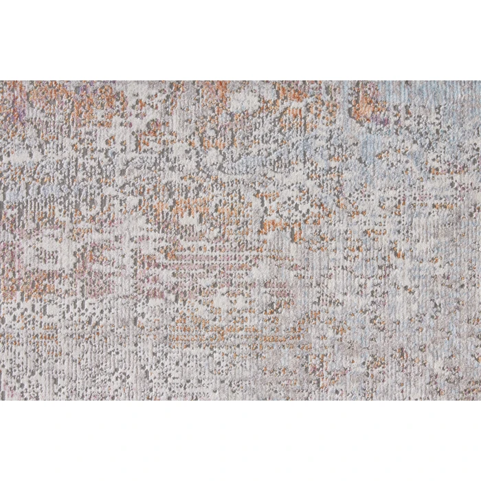 Feizy Cecily Vintage Medallion, Gold/Pink/Blue, 8' x 8' Square Square Rug