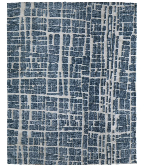 Feizy Colton Blue/Ivory 8748A58F 9 ft. 6 in. X 13 ft. 6 in. Rect. Rug