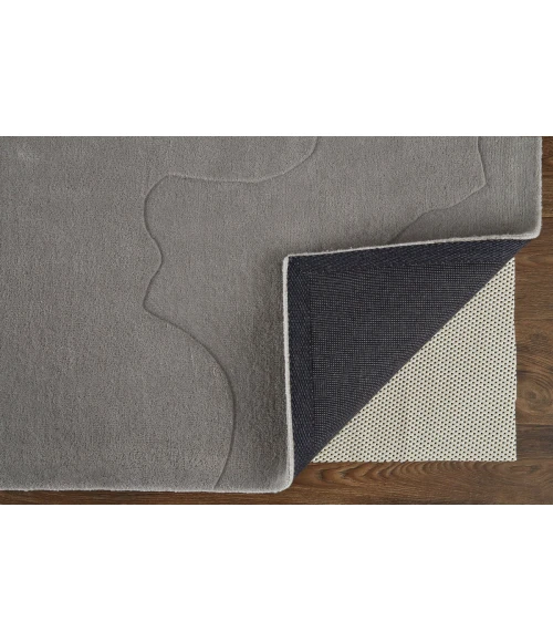 Feizy Serrano Industrial Abstract, Gray/Blue, 9' x 12' Area Rug
