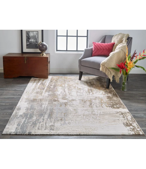 Feizy Parker GRAY/BEIGE PRK3709F 9 ft. X 12 ft. Rectangle Rug