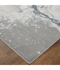 Feizy Astra Industrial Abstract, Gray/Ivory, 2'-10" x 7'-10" Runner