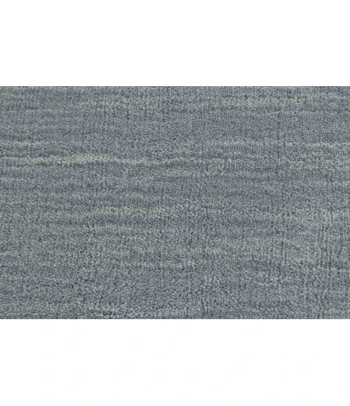 Feizy Luna Casual Solid, Gray/Blue, 10' x 10' Round Rug