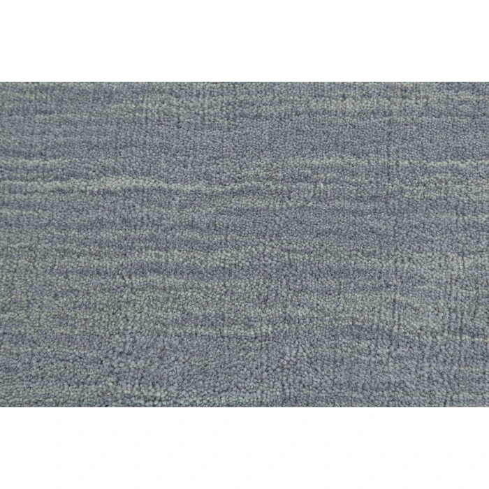 Feizy Luna Casual Solid, Gray/Blue, 10' x 10' Round Rug